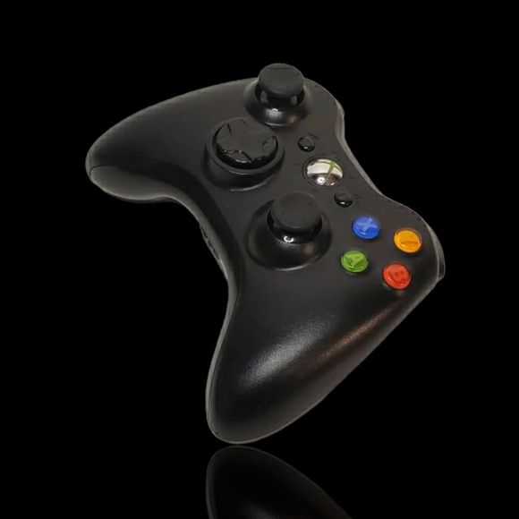 Microsoft Xbox 360 Wireless Controller (Black) Tested Working - Picture 3 of 5